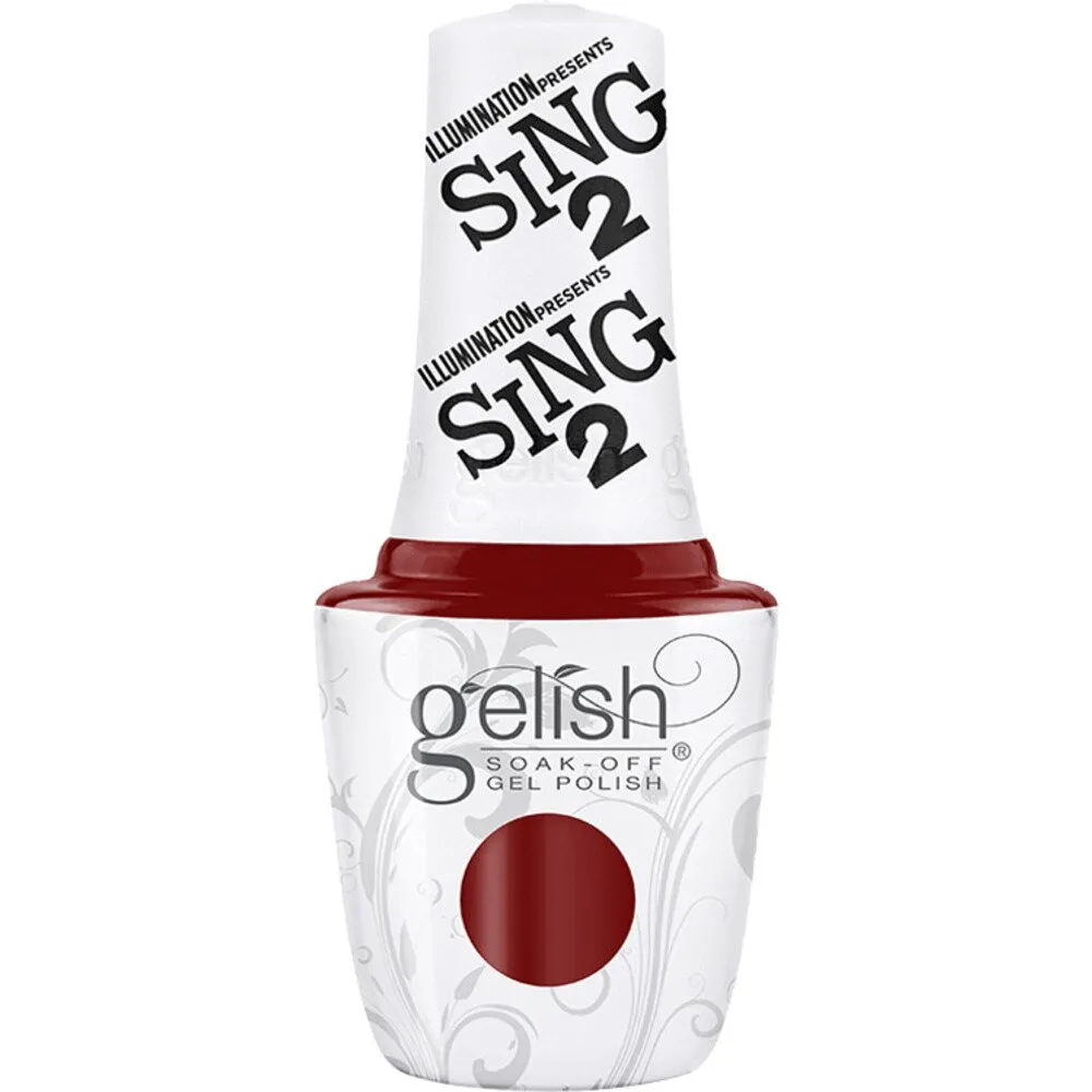 Gelish Soak-Off Gel Polish - Sing 2 Collection - Red Shore City Rouge / 0.5 oz. - 15 mL.