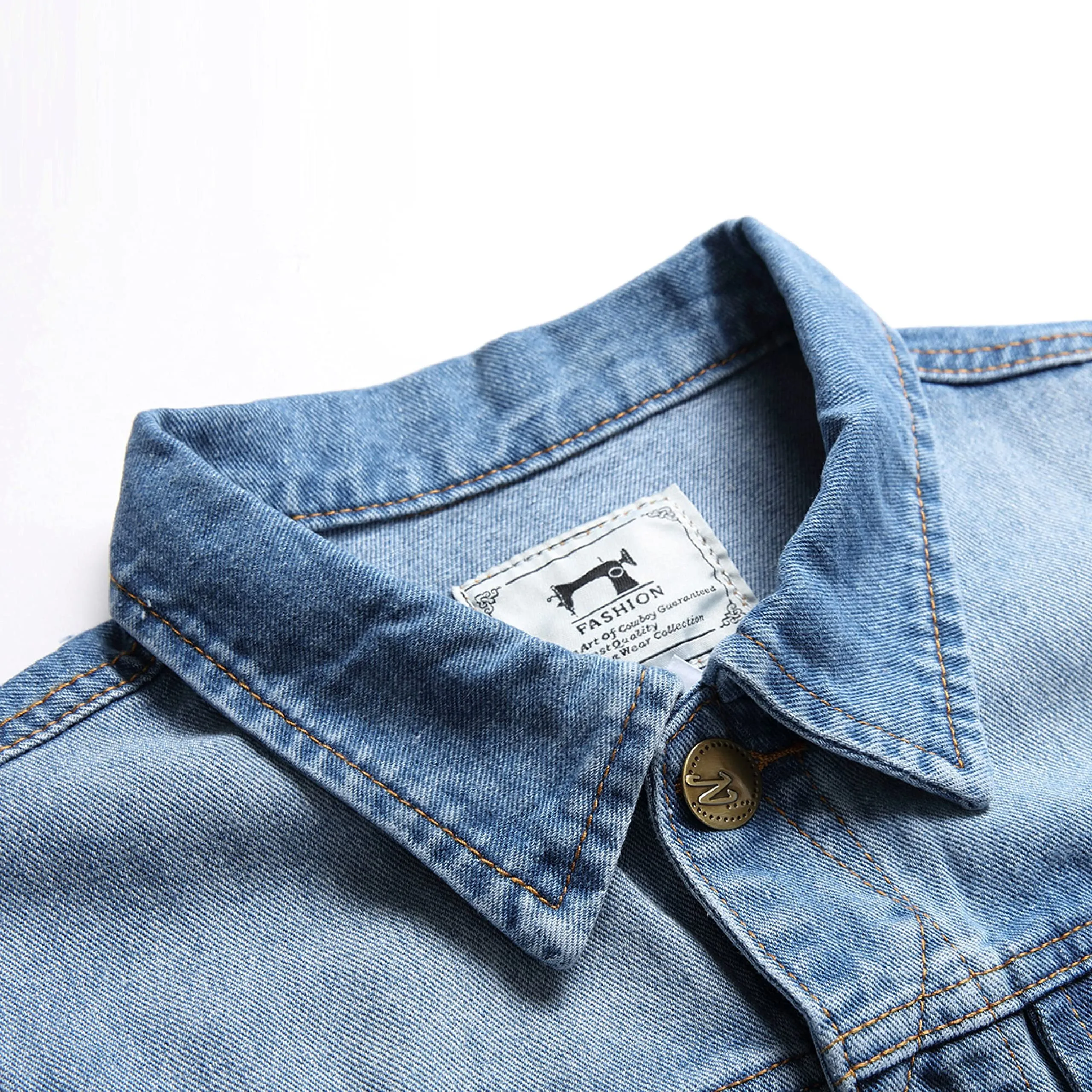 Ginsiom Men's Denim Vest,Sleeveless Jacket Slim Fit Vintage distressed Casual Ripped Summer Jean Vest for Men