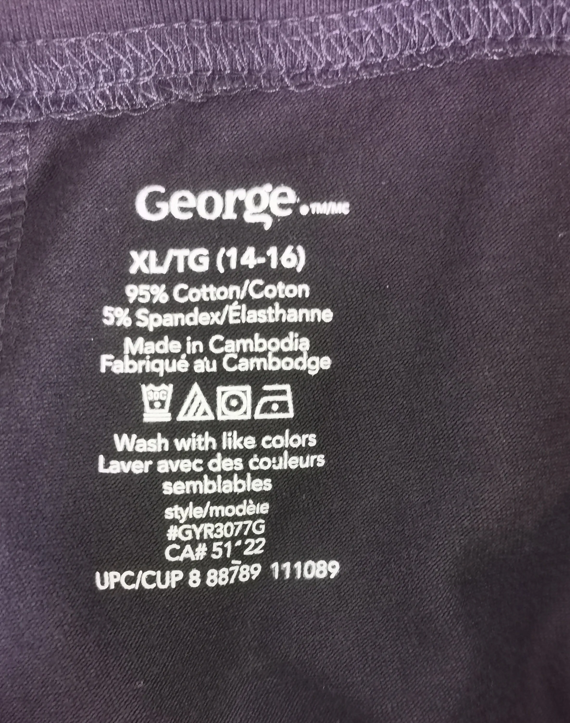 GIRL SIZE XL (14/16 YEARS) - GEORGE, Navy Blue Leggings EUC B8