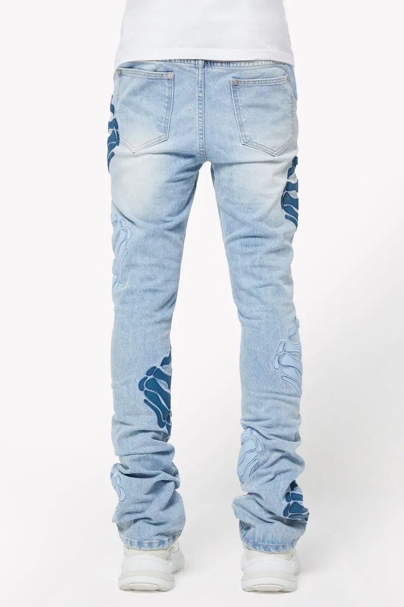 GUAPI Aqua Blue Hell Dragger Denim