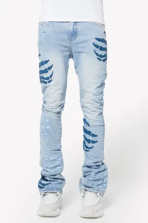 GUAPI Aqua Blue Hell Dragger Denim