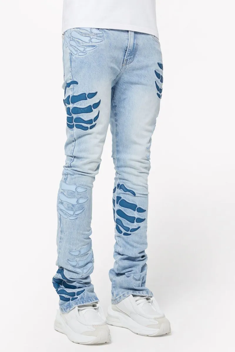 GUAPI Aqua Blue Hell Dragger Denim