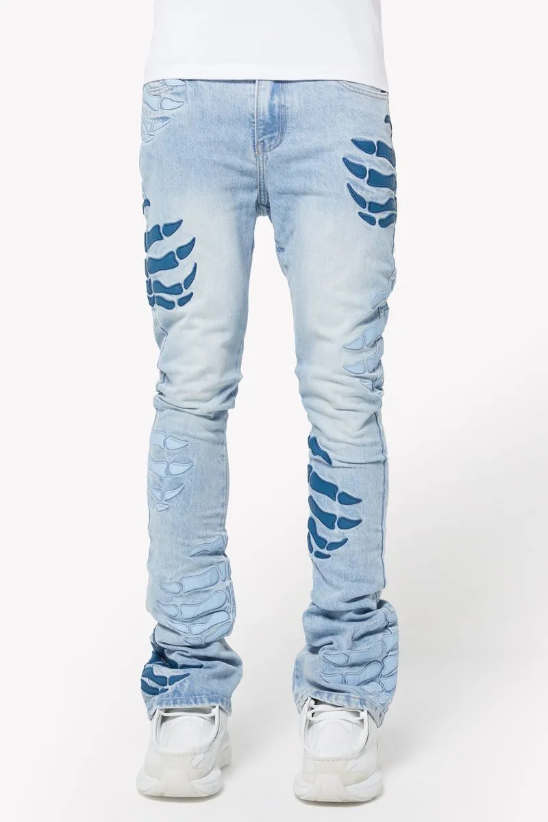 GUAPI Aqua Blue Hell Dragger Denim