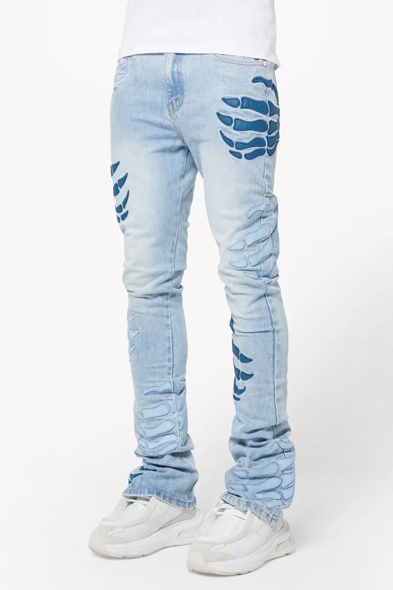 GUAPI Aqua Blue Hell Dragger Denim