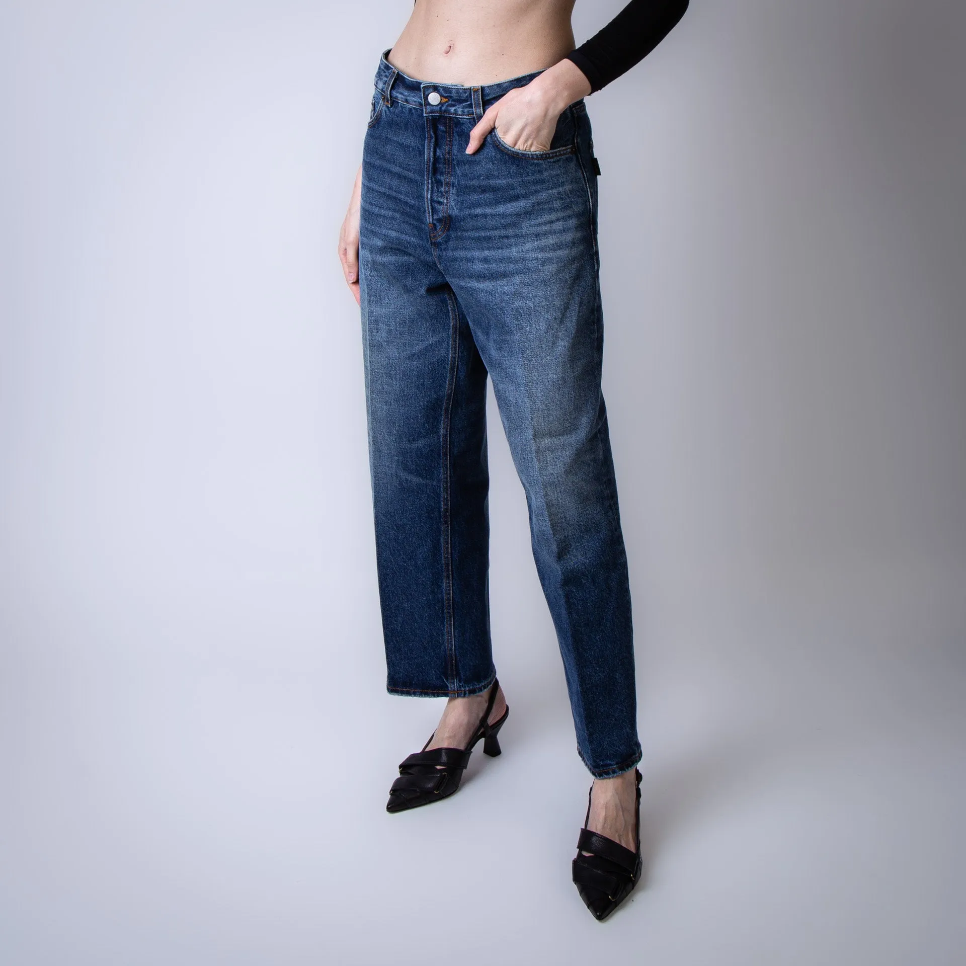 HAIKURE JEANS BETTY MID BLUE L721