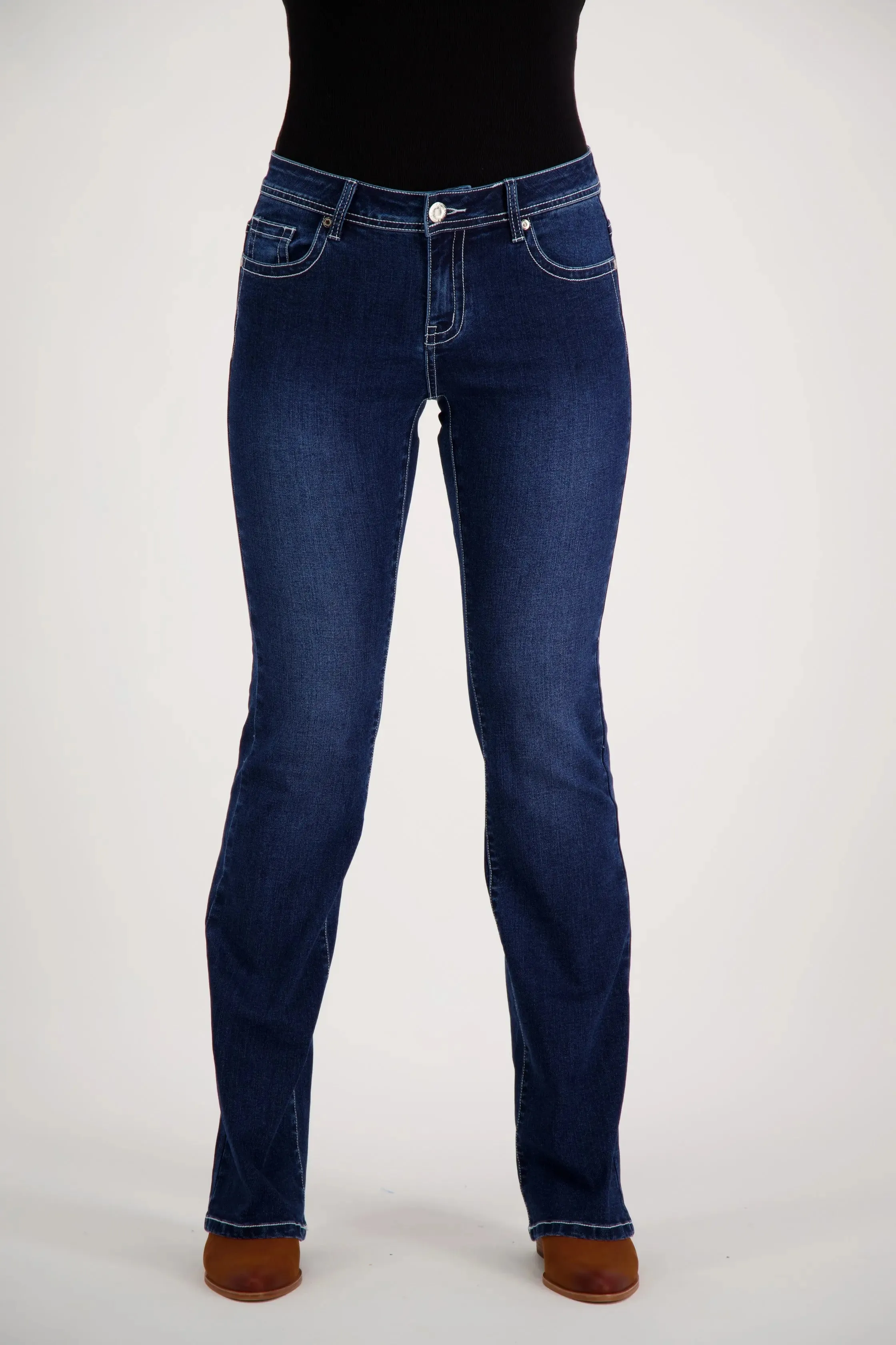 Hallie Bootcut Premium Stretch Denim Bling Jeans