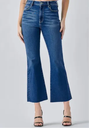 Happi High Rise Crop Flare Jeans