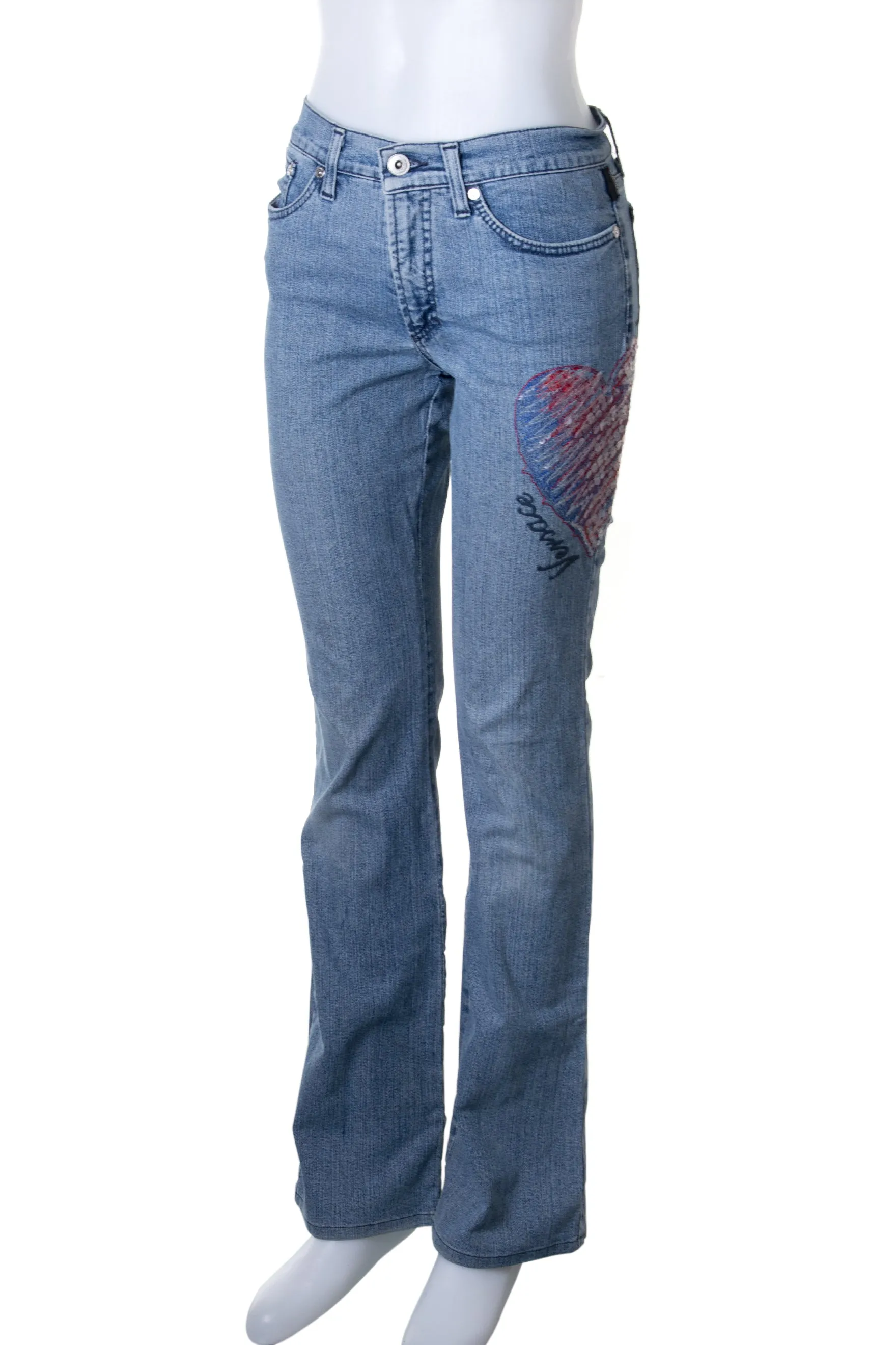 Heart Low Rise Jeans