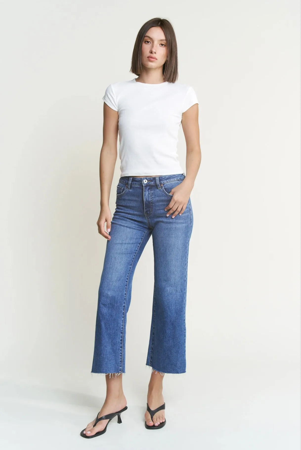 High Rise Wide Leg by Mica Denim