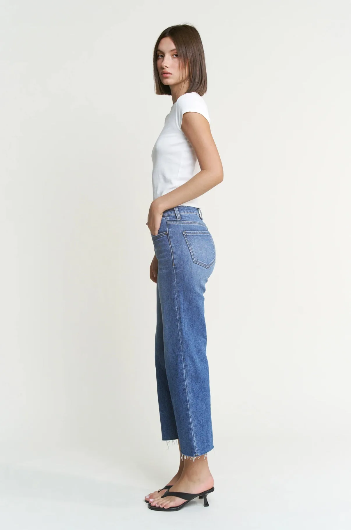 High Rise Wide Leg by Mica Denim