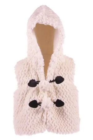 Hooded Faux Fur Vest