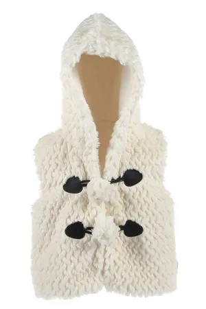 Hooded Faux Fur Vest