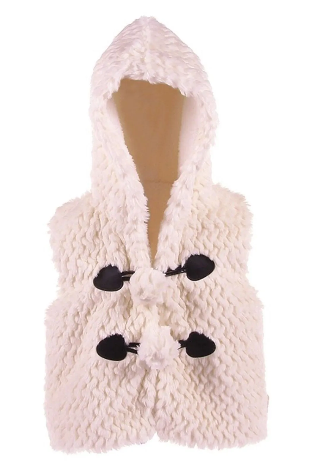 Hooded Faux Fur Vest