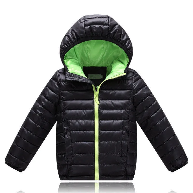 Hooded Girls Boys Winter Coat Long Sleeve Boys Winter Jacket WindProof Children Kids Winter Jacket 4 to 12 Years