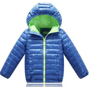 Hooded Girls Boys Winter Coat Long Sleeve Boys Winter Jacket WindProof Children Kids Winter Jacket 4 to 12 Years