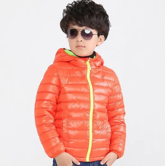 Hooded Girls Boys Winter Coat Long Sleeve Boys Winter Jacket WindProof Children Kids Winter Jacket 4 to 12 Years
