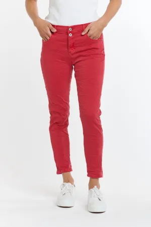 ITALIAN STAR Emma Stretch Jeans - Chilli