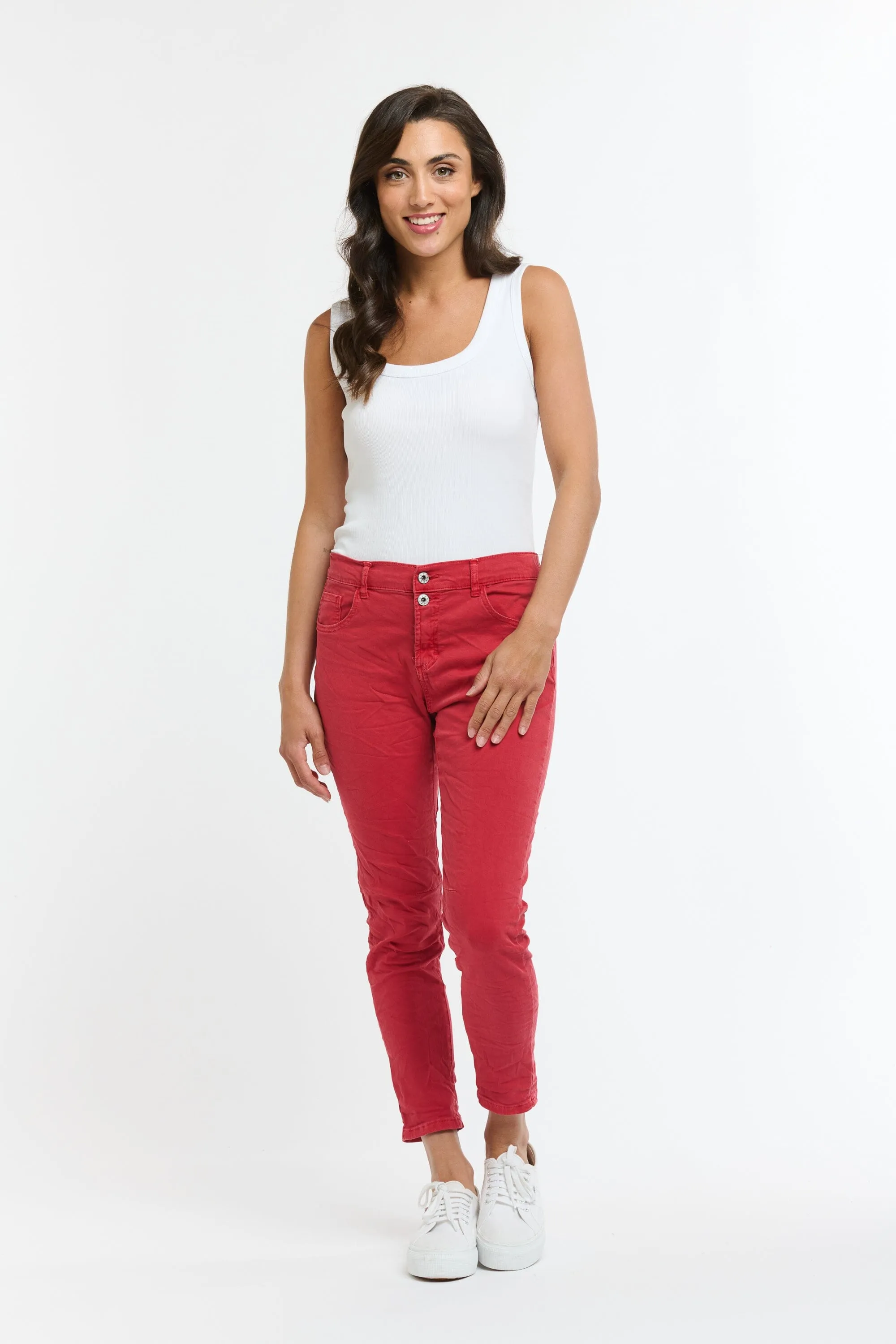 ITALIAN STAR Emma Stretch Jeans - Chilli