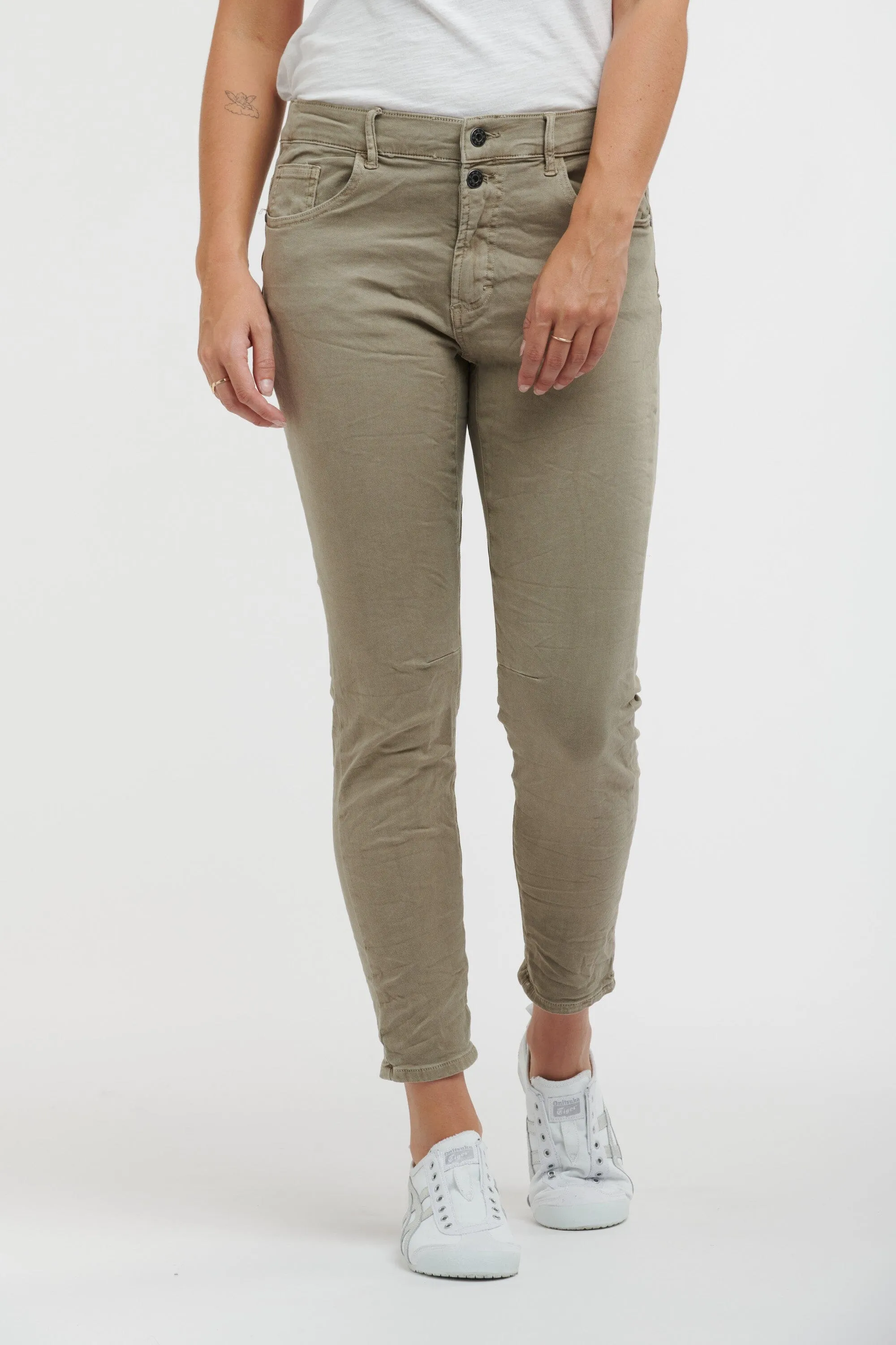 ITALIAN STAR  Emma Stretch Jeans - Elk