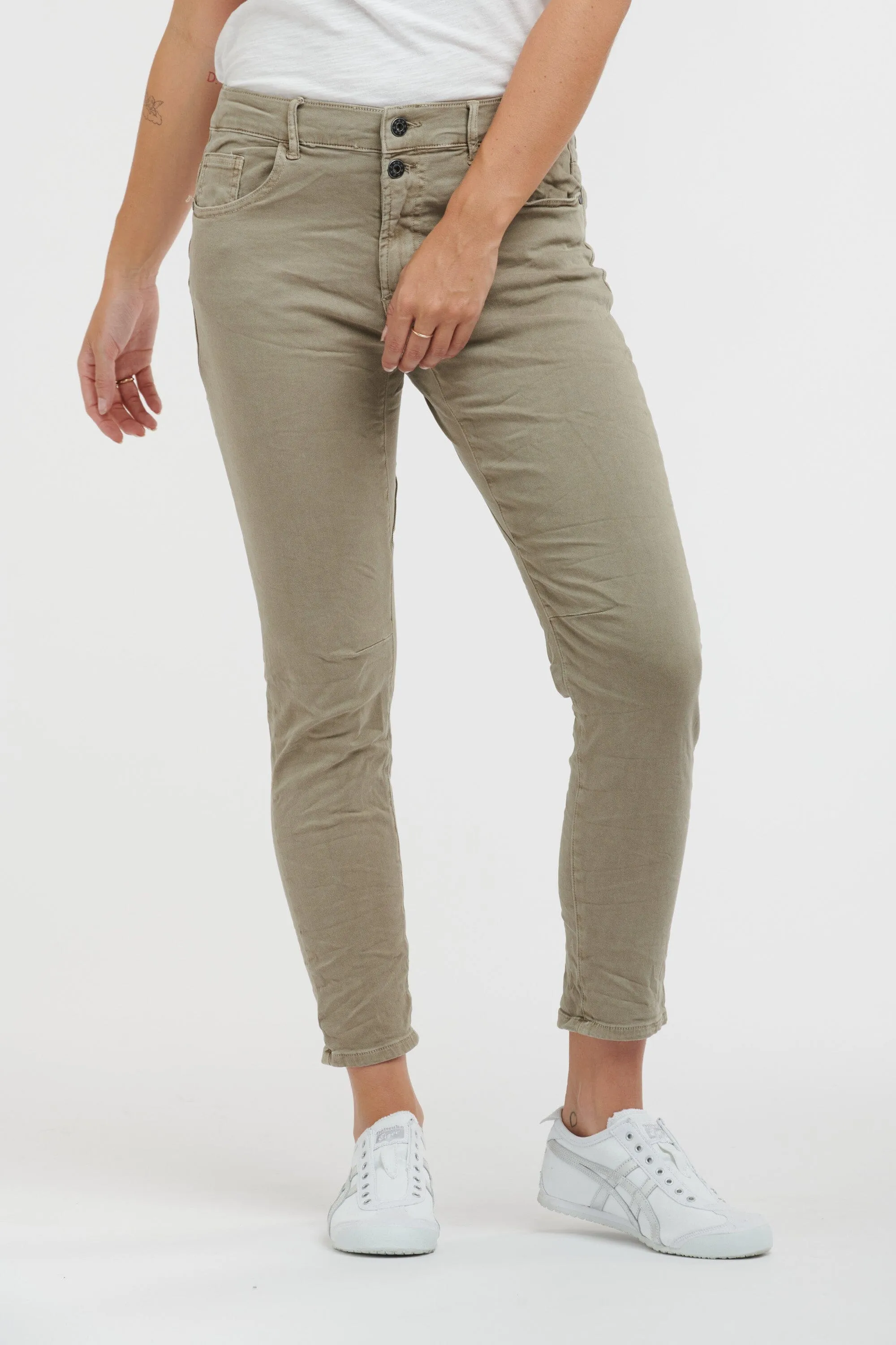 ITALIAN STAR  Emma Stretch Jeans - Elk