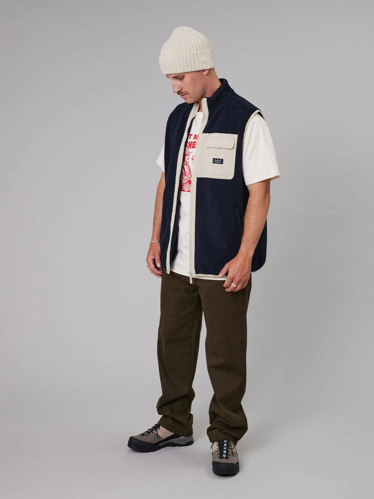 J.A.F GULF VEST - NAVY