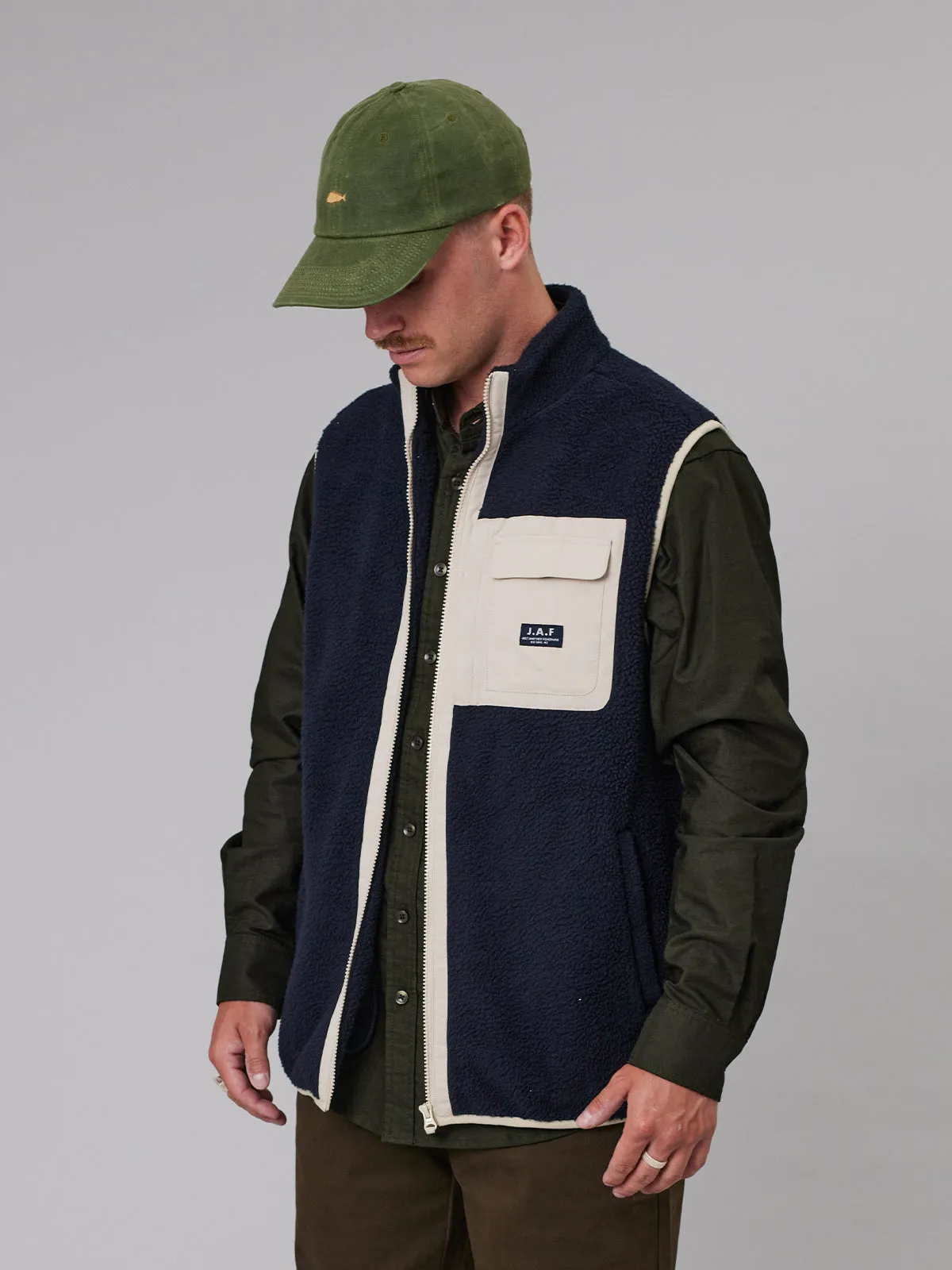 J.A.F GULF VEST - NAVY