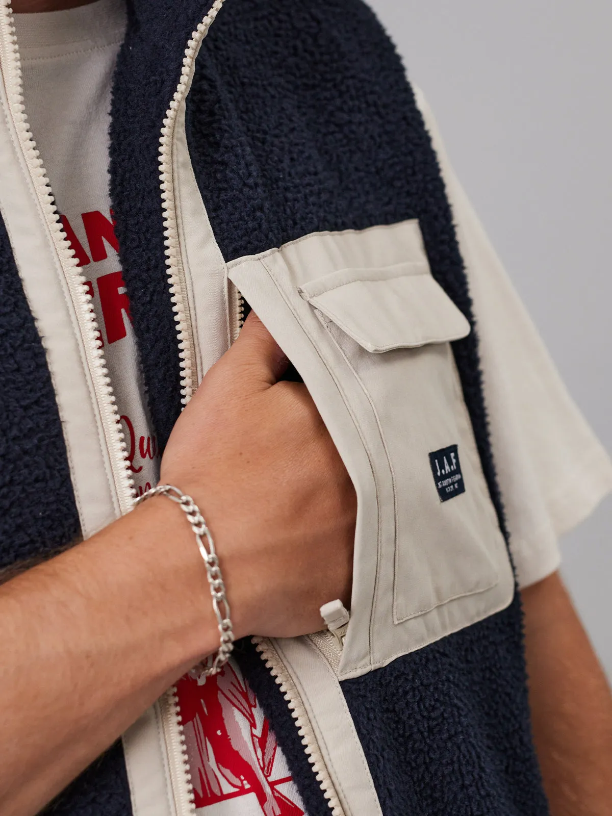 J.A.F GULF VEST - NAVY