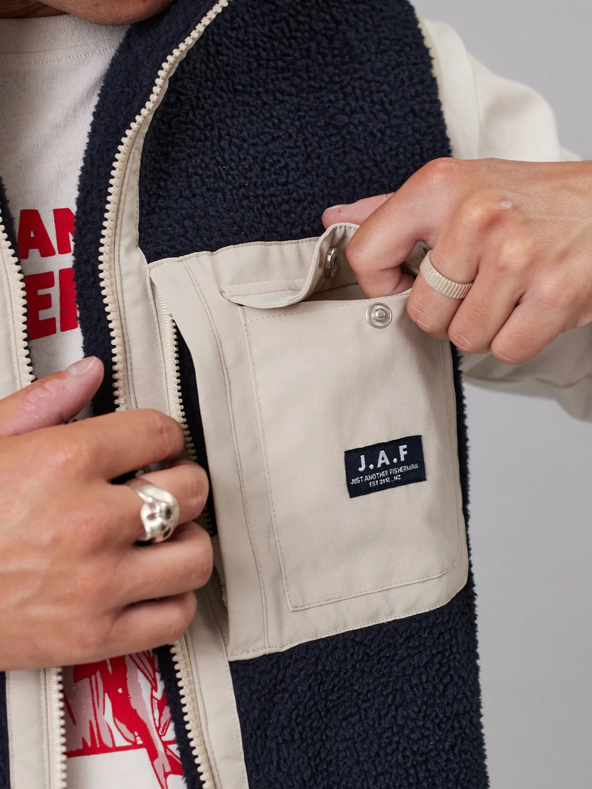 J.A.F GULF VEST - NAVY