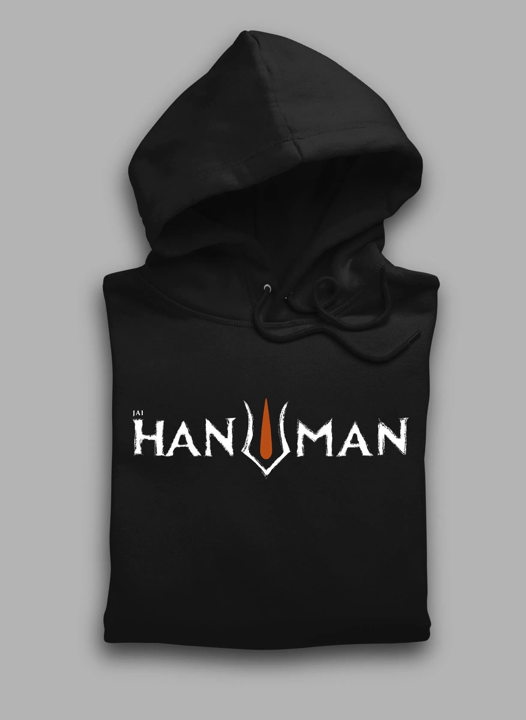 Jai Hanuman Black Winter Hoodie