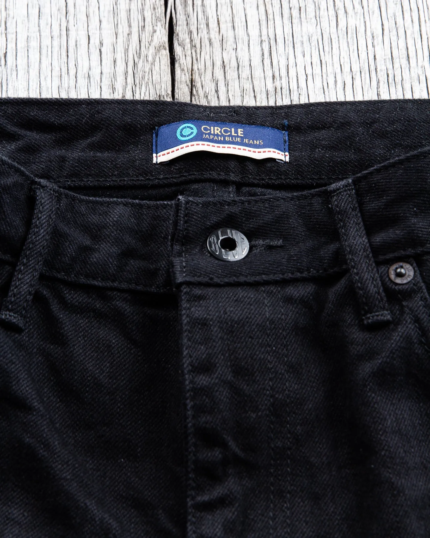 Japan Blue J316BK Circle 13.5 oz Straight Fit Black Jeans