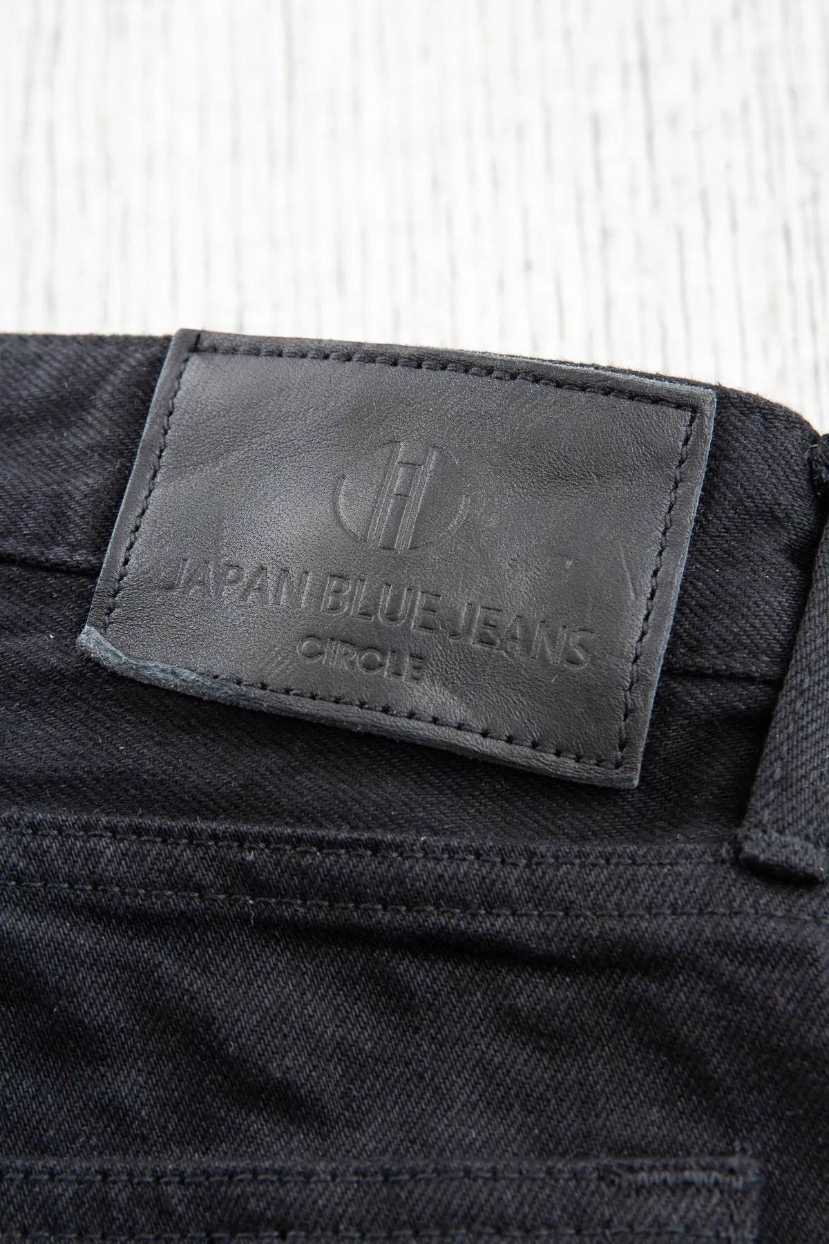 Japan Blue J316BK Circle 13.5 oz Straight Fit Black Jeans