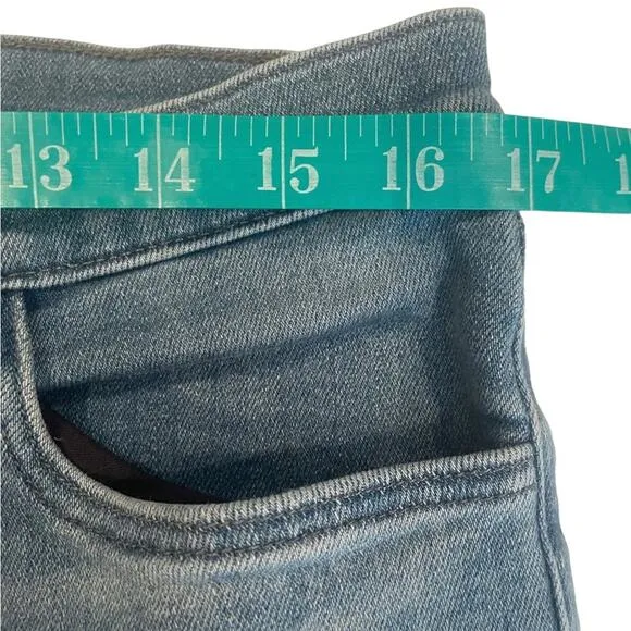 JBrand Jeans Women 32 SELENA Denim Cotton Blend Mid Rise Stretch Crop Flare Blue
