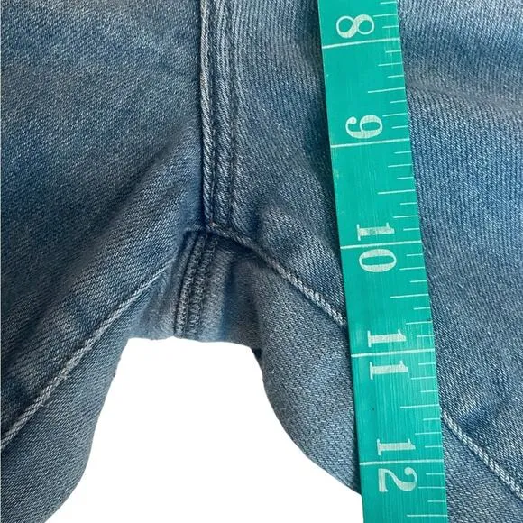 JBrand Jeans Women 32 SELENA Denim Cotton Blend Mid Rise Stretch Crop Flare Blue
