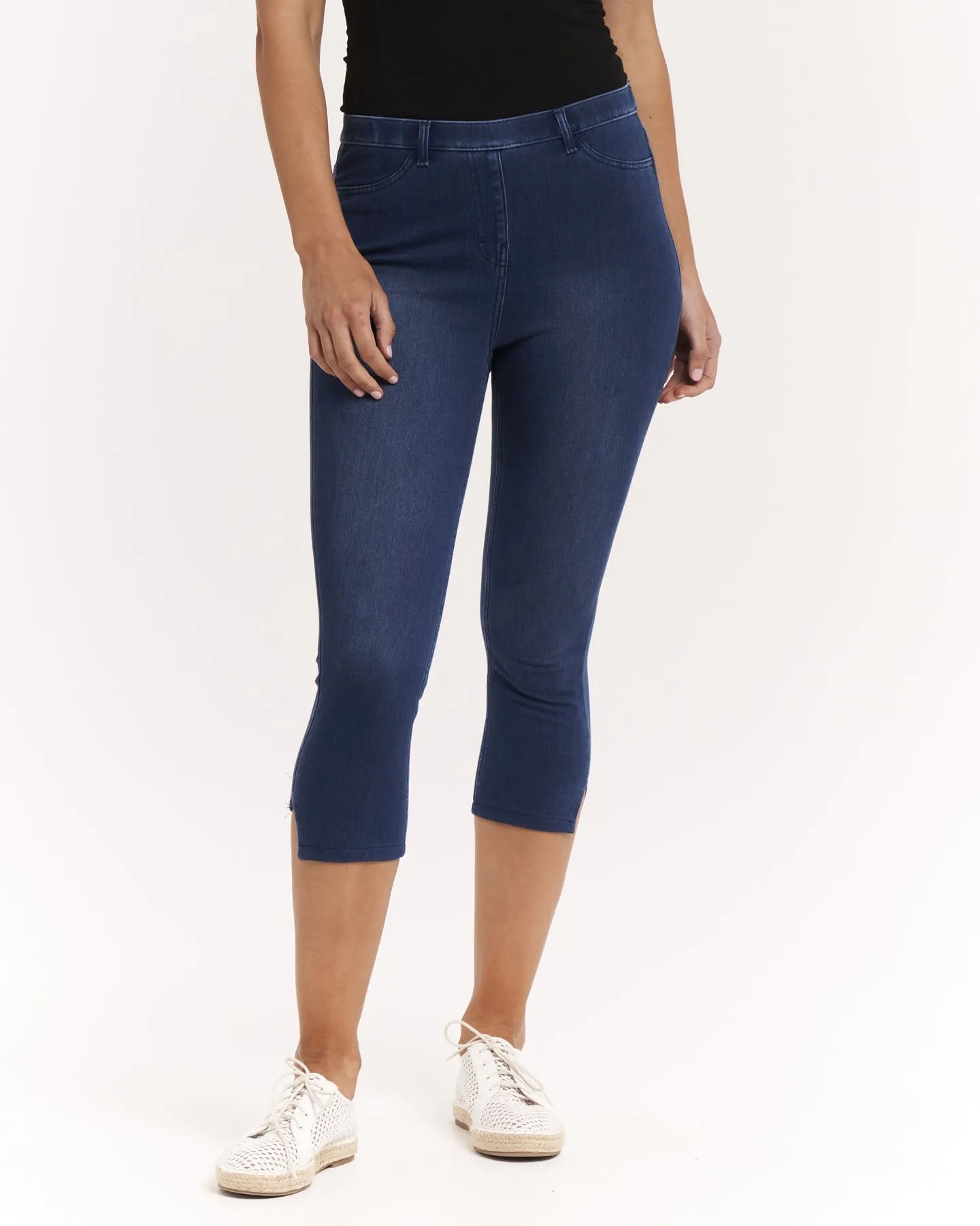 Jean Crop Jeggings - Ash Blue