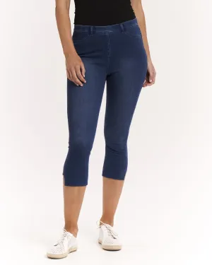 Jean Crop Jeggings - Ash Blue