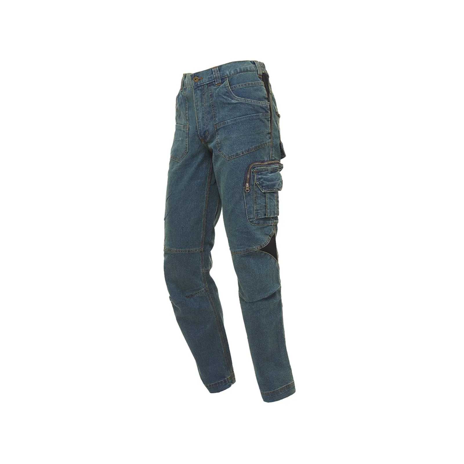 Jeans elasticizzati da lavoro multitasca taglie dalla 46 alla 60 UPOWER TRAFFIC