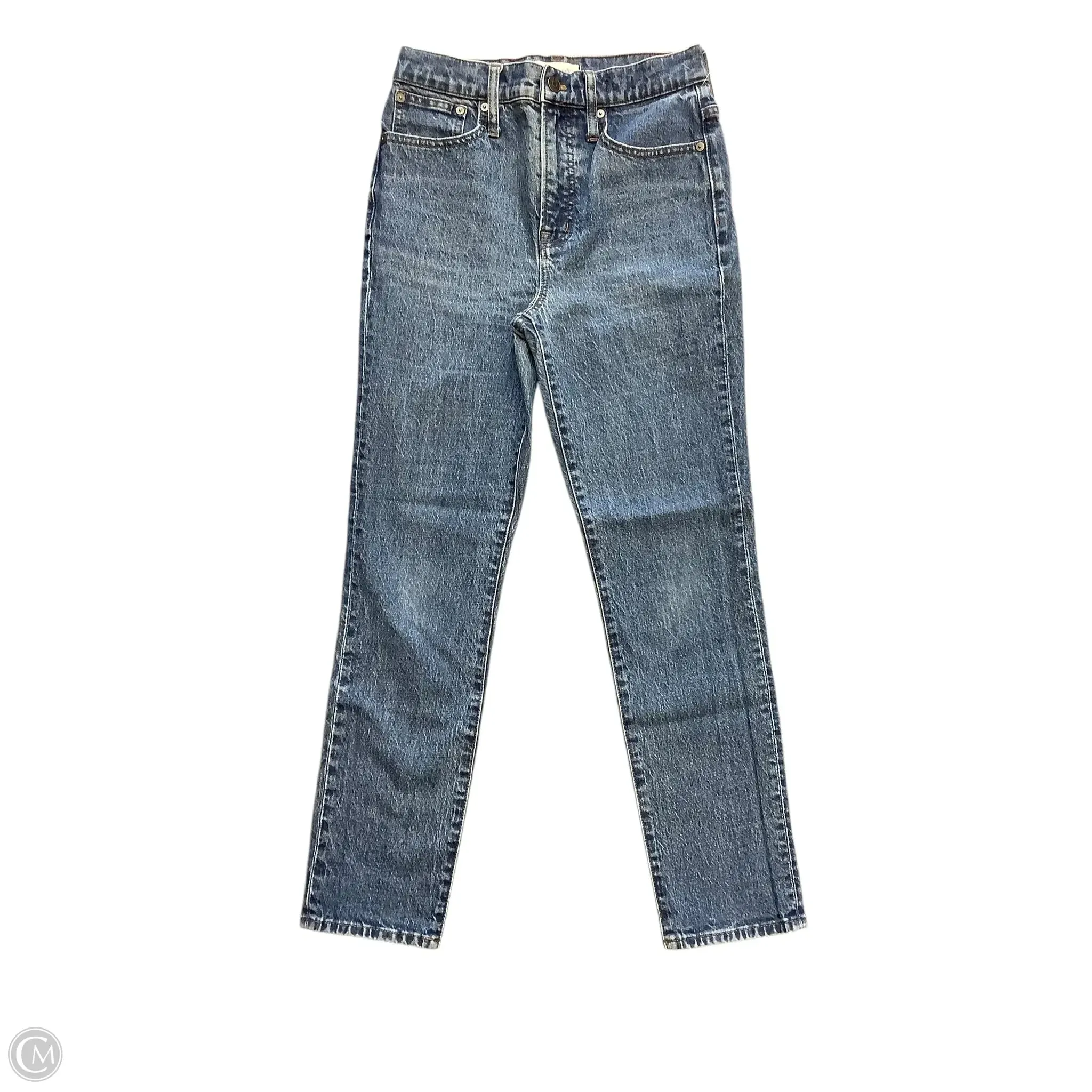 Jeans Skinny By Madewell In Blue, Size: 4