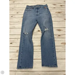 Jeans Straight By Levis In Blue Denim, Size: 6