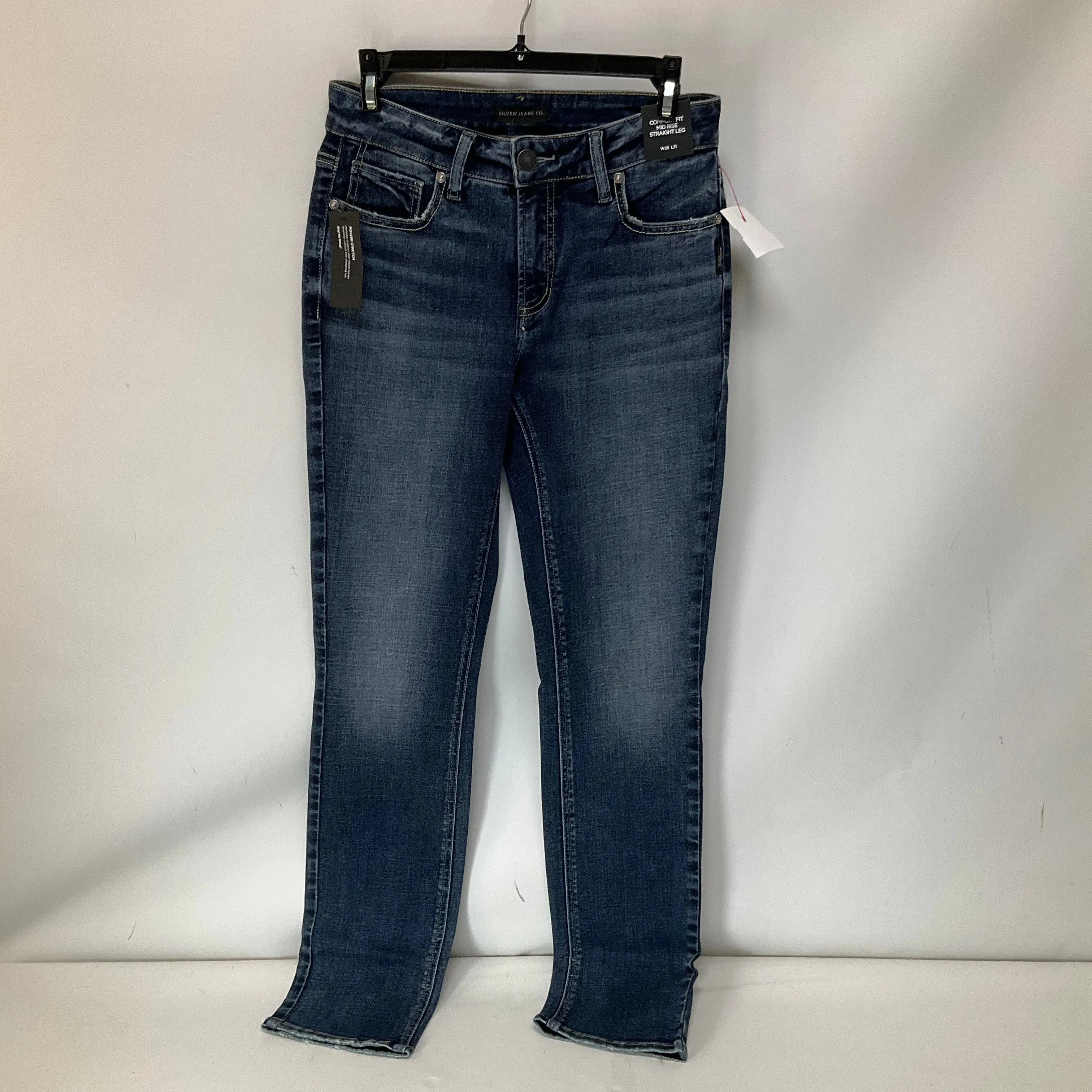 Jeans Straight By Silver In Blue Denim, Size: 2
