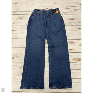 Jeans Wide Leg By Abercrombie And Fitch In Blue Denim, Size: 0
