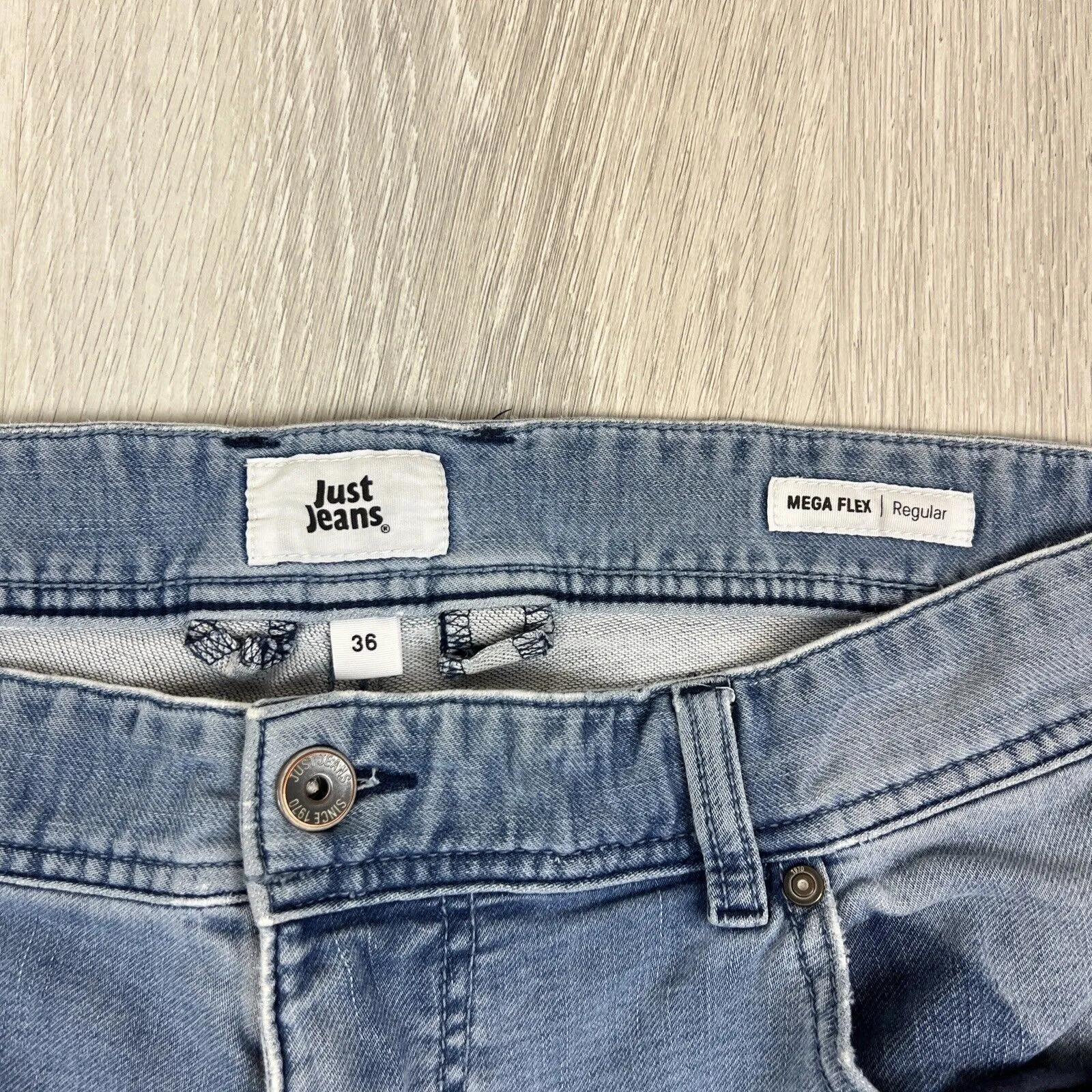Jeanswest & Just Jeans Mens Stretch Denim Jean Shorts Size 36 (2 Pairs)