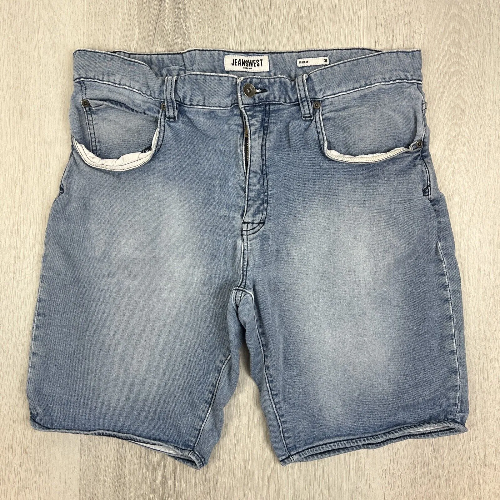 Jeanswest & Just Jeans Mens Stretch Denim Jean Shorts Size 36 (2 Pairs)