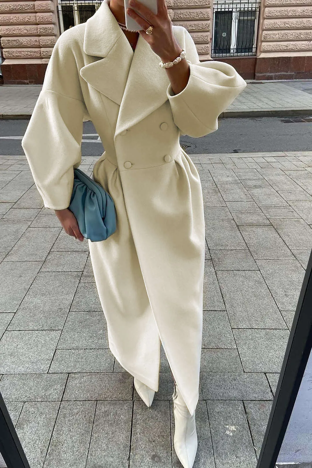 Jodie - Elegant Double Breasted Design Woman's Trench Coat