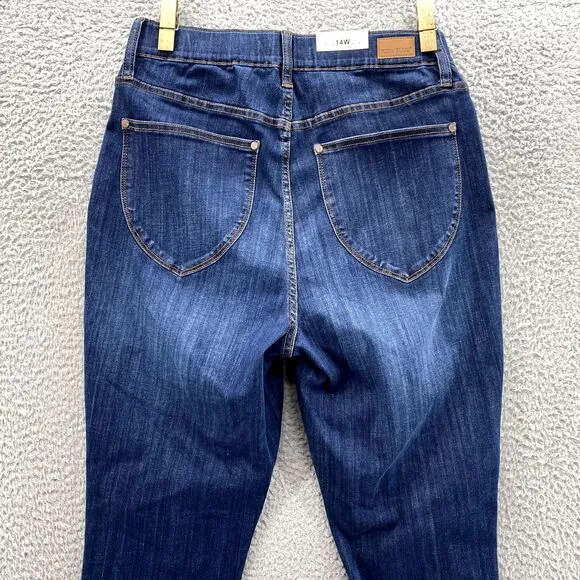 Judy Blue Jeans Women 14W High Waist Skinny‎ PullOn Classic Core Y2k Boho Basics