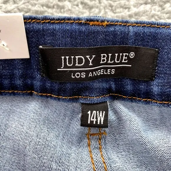 Judy Blue Jeans Women 14W High Waist Skinny‎ PullOn Classic Core Y2k Boho Basics