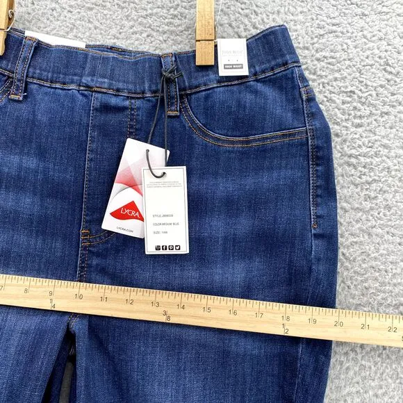 Judy Blue Jeans Women 14W High Waist Skinny‎ PullOn Classic Core Y2k Boho Basics