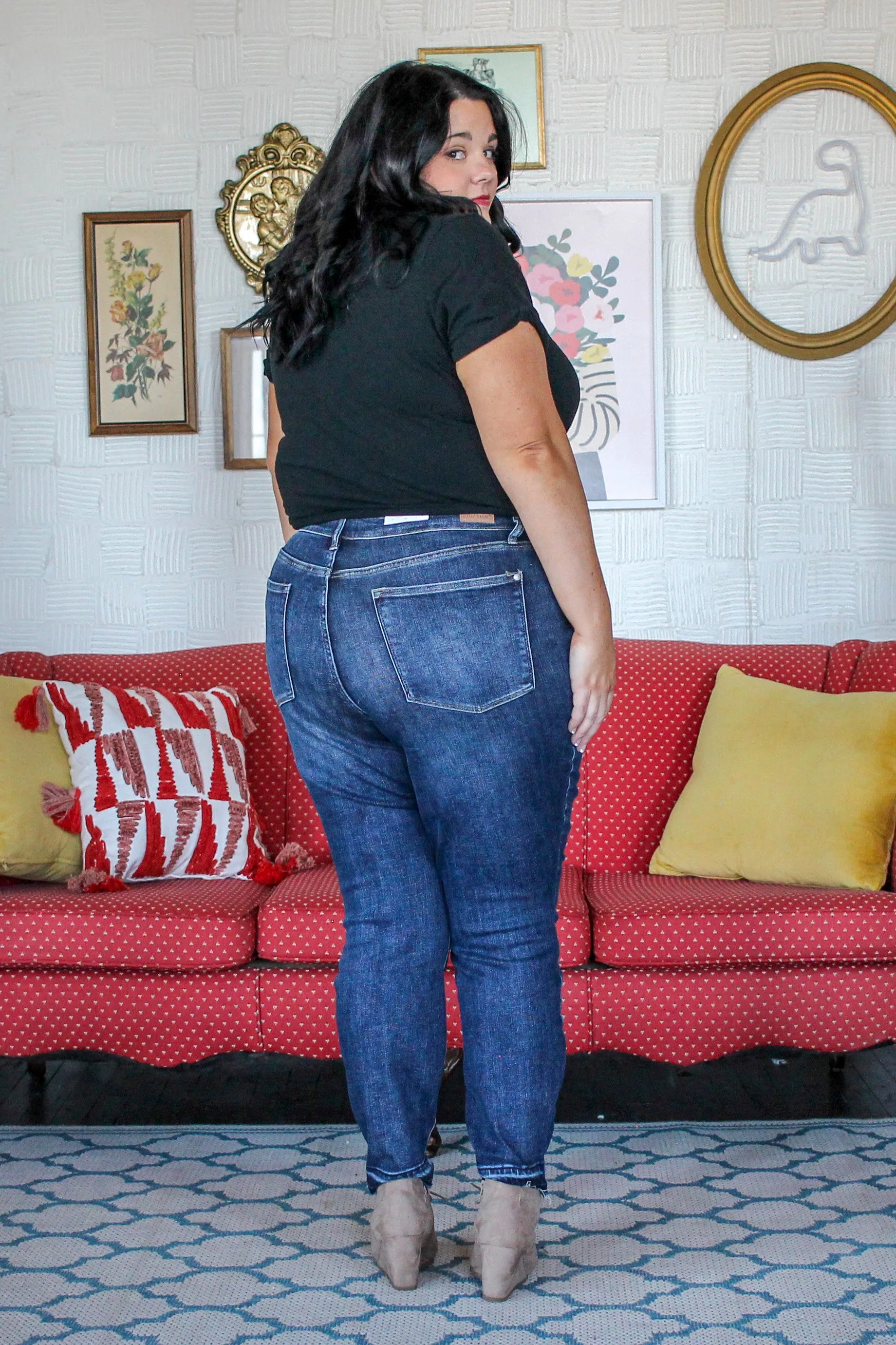 Judy Jane Dark Wash Tummy Control