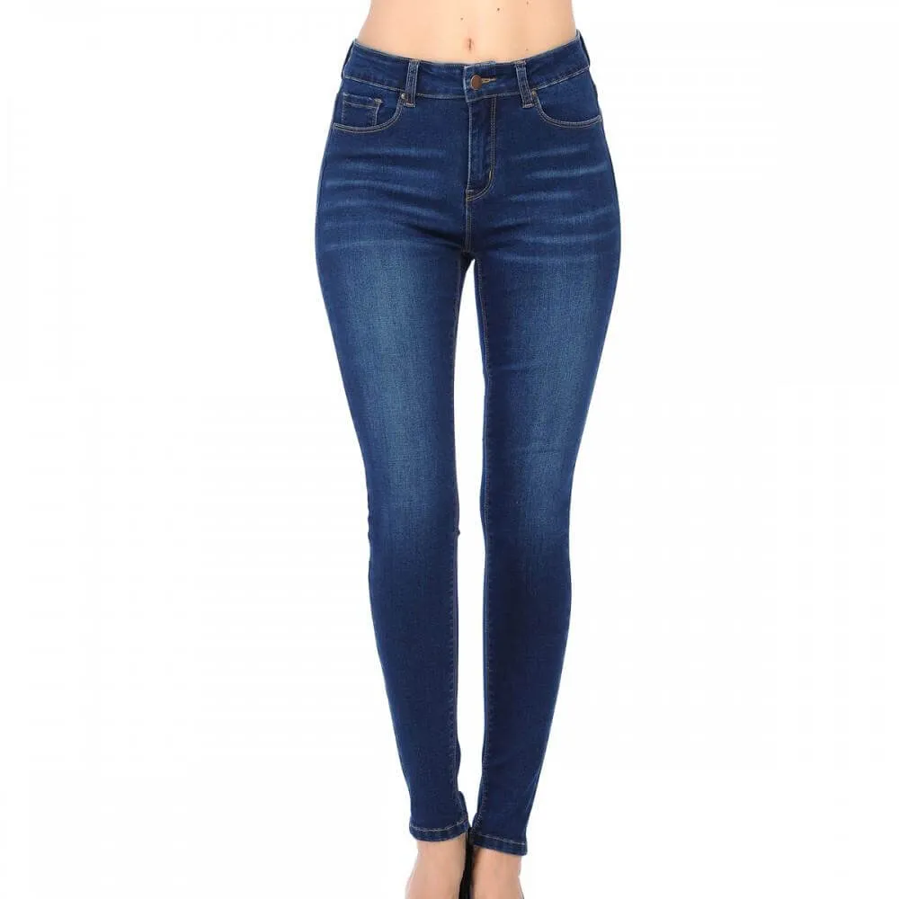 Juniors Stretch Wax Jeans