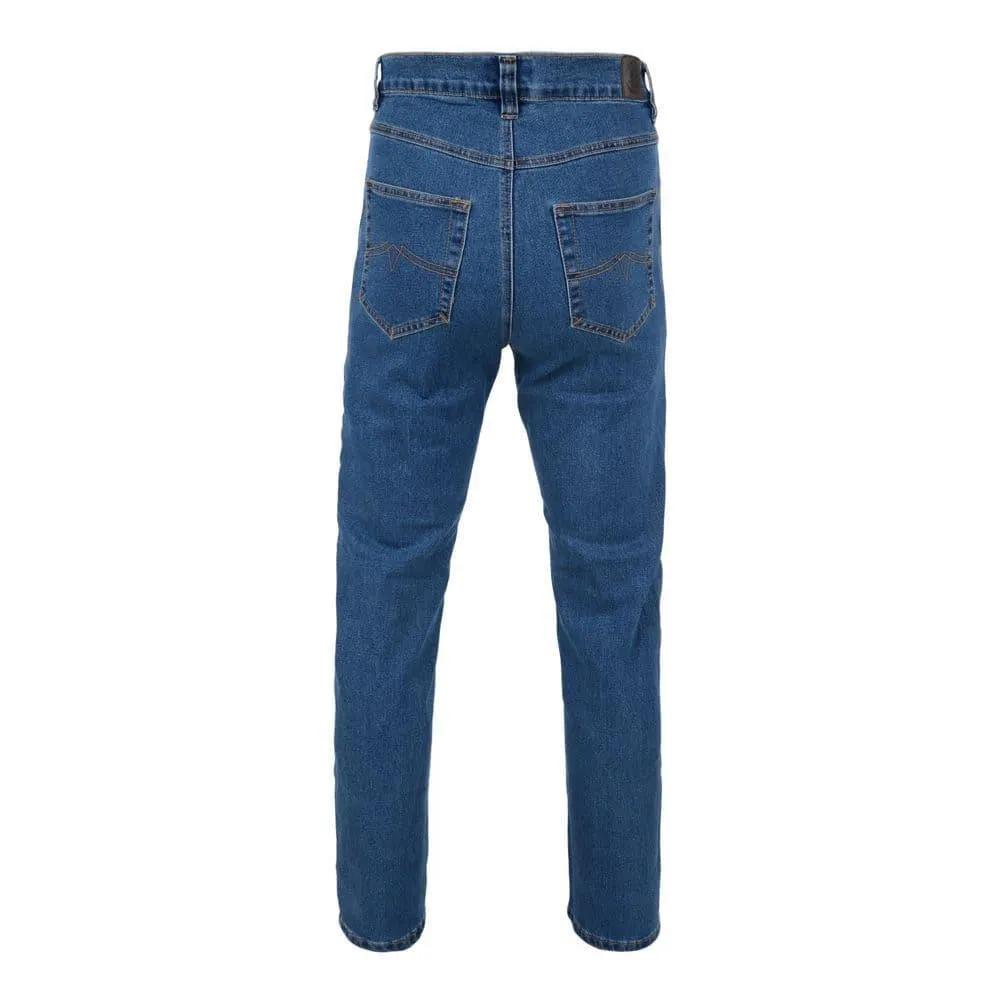 Kam Men's Regular Fit Stretch Jeans in Stonewash Waist Size 40" to 70"