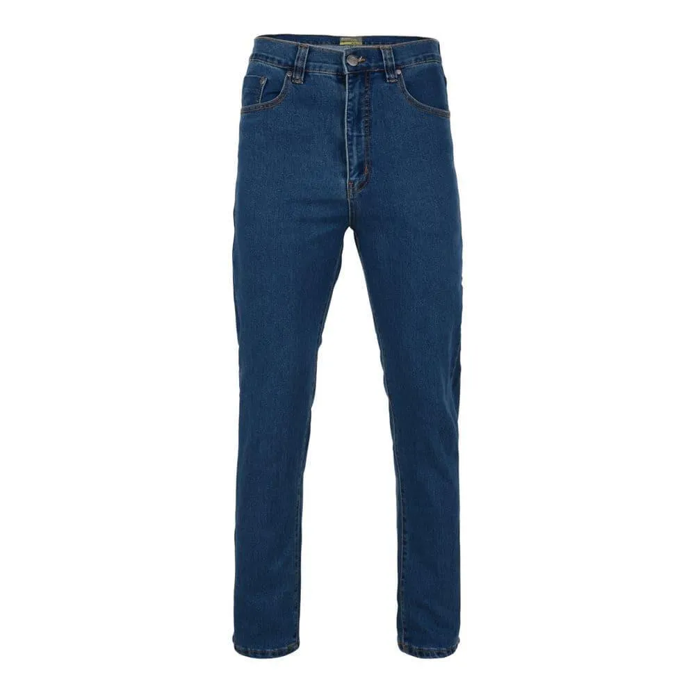 Kam Men's Regular Fit Stretch Jeans in Stonewash Waist Size 40" to 70"